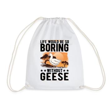Oies Cadeau Oie Éleveur Oie Oie - Sac de sport léger - blanc - Devant