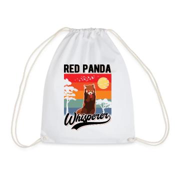 Roter Panda Flüsterer Red Panda Whisperer - Turnbeutel - Weiß - Vorne