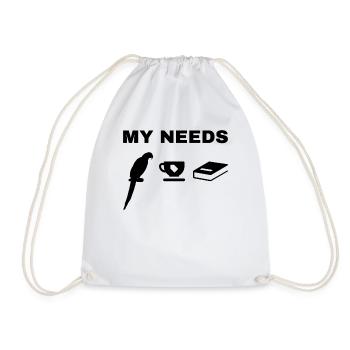Mes besoins Parrot Bird Tea & Book - Sac de sport léger - blanc - Devant