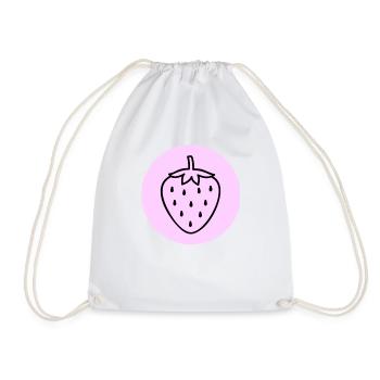 Fraise - Sac de sport léger - blanc - Devant