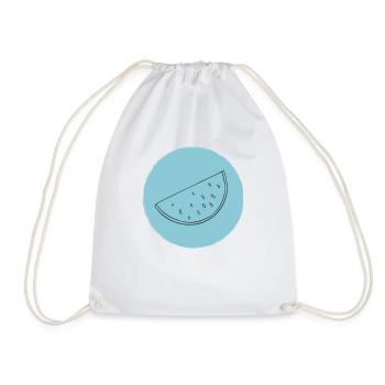 Watermelon - Drawstring Bag - white - Front