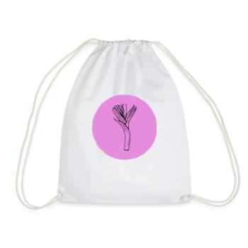 Leek - Drawstring Bag - white - Front