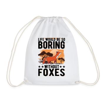 La vie serait si ennuyeuse sans Foxes Fuchs - Sac de sport léger - blanc - Devant