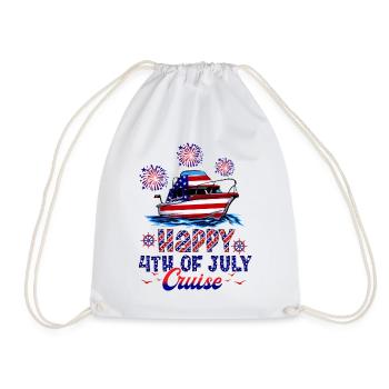 Happy 4th of July Cruise - Turnbeutel - Weiß - Vorne