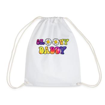 Groovy Daddy Matching Fathers Day - Turnbeutel - Weiß - Vorne