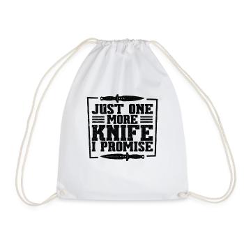 Knifemaking Knife Making Bladesmith Smithing Knife - Drawstring Bag - white - Front