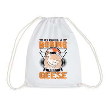 Oies Cadeau Oie Éleveur Oie Oie - Sac de sport léger - blanc - Devant