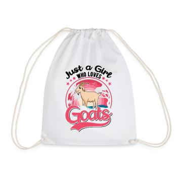 Chèvre Fille Chèvre Hôte Chèvre - Sac de sport léger - blanc - Devant