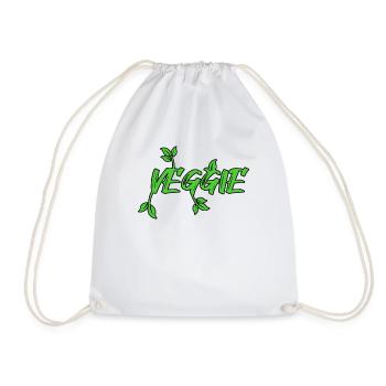 Vegan Veggie - Drawstring Bag - white - Front