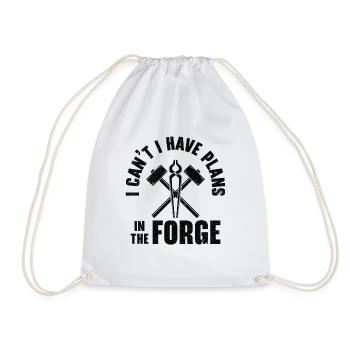 Knifemaking Knife Making Bladesmith Smithing Knife - Drawstring Bag - white - Front