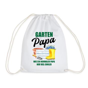 Garten Papa Lustiger Spruch Geschenk Herren - Turnbeutel - Weiß - Vorne