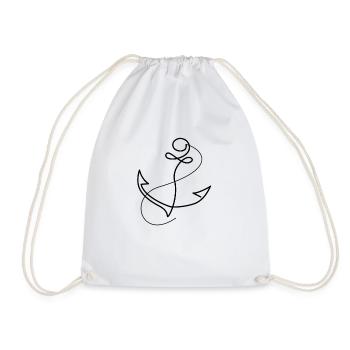 Ancre maritime - Sac de sport léger - blanc - Devant