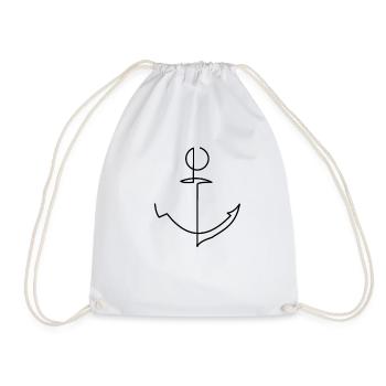 Ancre maritime - Sac de sport léger - blanc - Devant