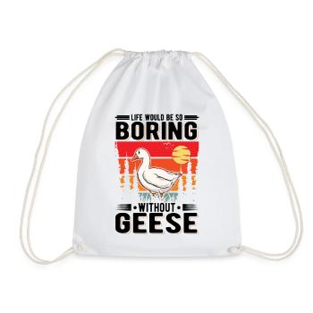 Oies Cadeau Oie Éleveur Oie Oie - Sac de sport léger - blanc - Devant