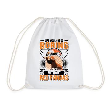 Panda Rouge Cadeau Panda Rouge - Sac de sport léger - blanc - Devant