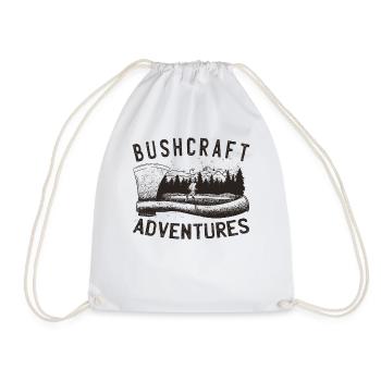 Bushcrafter Survival offroads Outdoor Camping - Drawstring Bag - white - Front