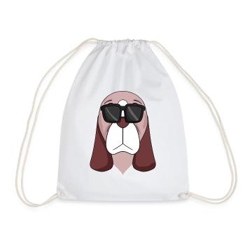 Chiens de race Basset Hound - Sac de sport léger - blanc - Devant