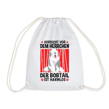Bobtail Herrchen altenglischer Schäferhund - Turnbeutel - Weiß - Vorne