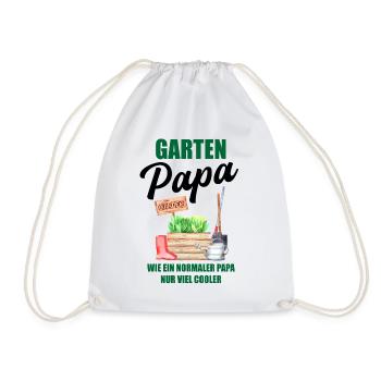 Garten Papa Lustiger Spruch Geschenk Herren - Turnbeutel - Weiß - Vorne