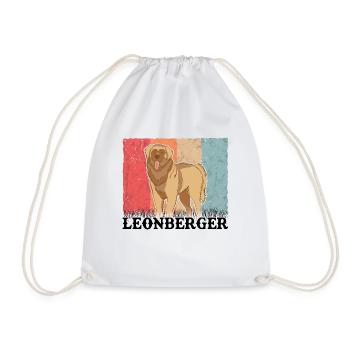 Leonberger Rétro - Sac de sport léger - blanc - Devant