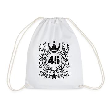 45 - Année de naissance Année de naissance 1945 - Sac de sport léger - blanc - Devant