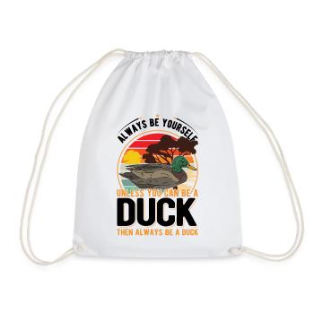 Duck Gift Duck Breeder - Drawstring Bag - white - Front