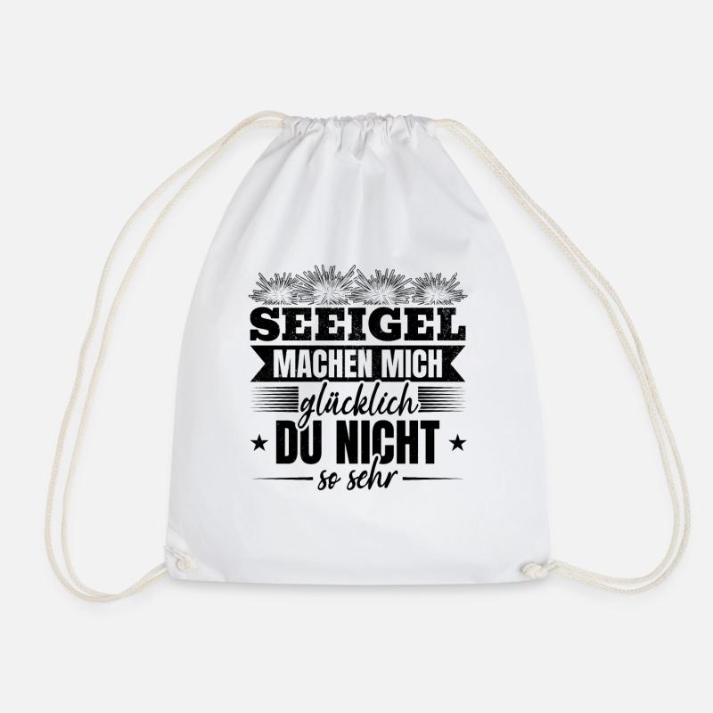 Seeigel machen mich glücklich Du nicht so sehr - Turnbeutel - Weiß