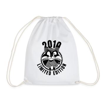 Édition limitée 2010 Crazy Raccoon Raccoon - Sac de sport léger - blanc - Devant