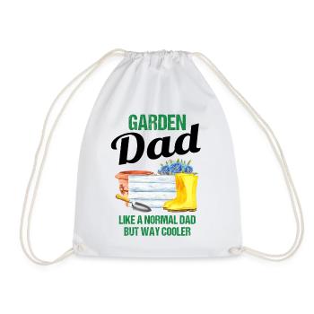 Garten Papa Lustiger Spruch Geschenk Herren - Turnbeutel - Weiß - Vorne