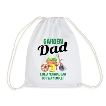 Garten Papa Lustiger Spruch Geschenk Herren - Turnbeutel - Weiß - Vorne