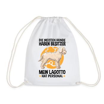 Mein Lagotto Romagnolo hat Personal Wasserhund - Turnbeutel - Weiß - Vorne