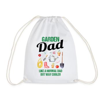 Garten Papa Lustiger Spruch Geschenk Herren - Turnbeutel - Weiß - Vorne