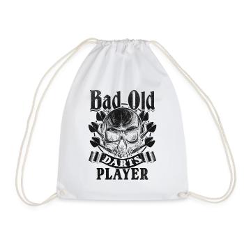 En jouant aux fléchettes, je suis un mauvais vieil homme - Sac de sport léger - blanc - Devant