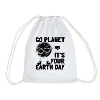Dab Dance Earth Day Go Planet Es ist dein Tag der - Turnbeutel - Weiß - Vorne