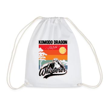 Komodowaran Flüsterer Komodo Dragon Whisperer - Drawstring Bag - white - Front
