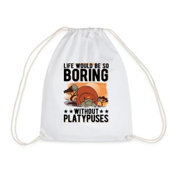 Platypus Gift Platypus - Drawstring Bag - white - Front