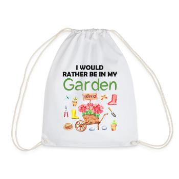 Jardin Drôle de dicton Jardinier amateur Idée cadeau - Sac de sport léger - blanc - Devant