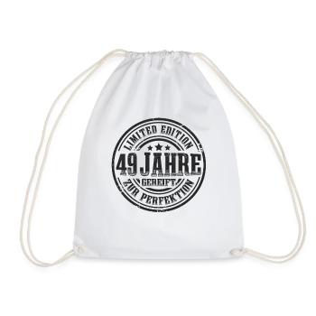 49. Geburtstag Limited Edition Lustig 49 Jahre - Turnbeutel - Weiß - Vorne