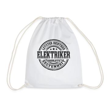 Elektriker Absolute Seltenheit - Turnbeutel - Weiß - Vorne