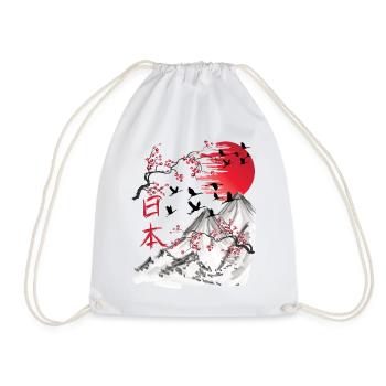 Japan Vintage japanische Kunst - Turnbeutel - Weiß - Vorne