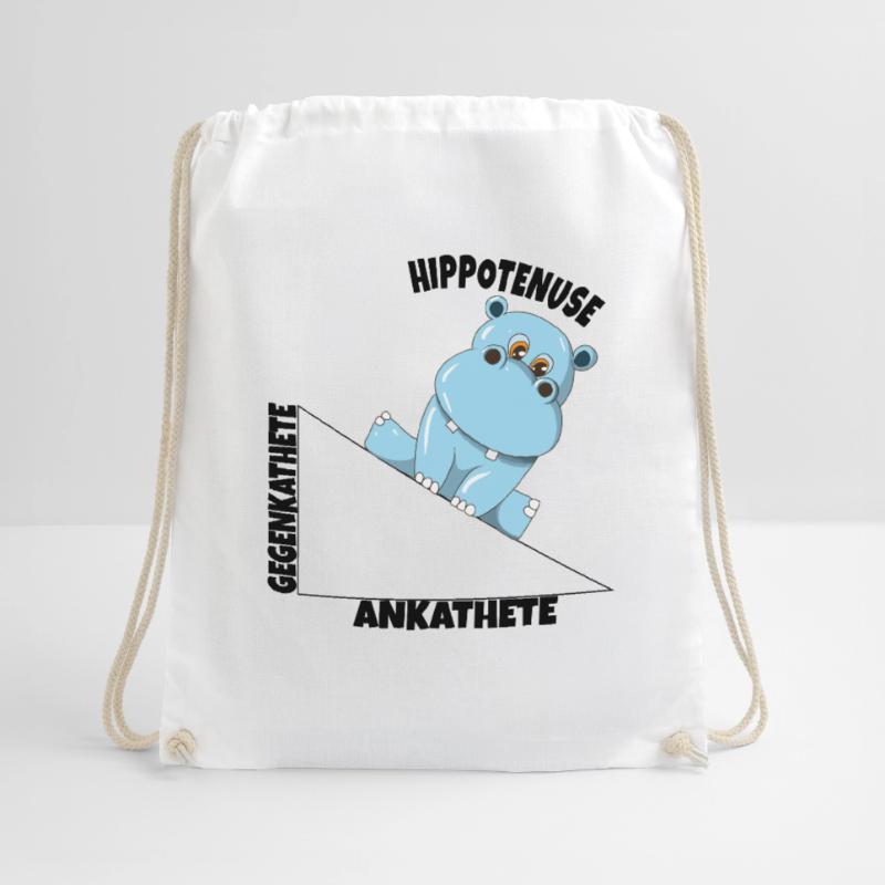 Math Hippotenuse Angular Function Hypotenuse Hippo Drawstring Bag