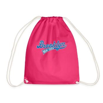 Ville natale, Brooklyn, New York, Script de - Sac de sport léger - fuchsia - Devant