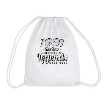 VTT-Mountainbiker 1991 Naissance Anniversaire VTT - Sac de sport léger - blanc - Devant