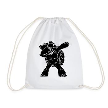 Dabbing Turtle Sea Turtle Lover Un cool - Sac de sport léger - blanc - Devant