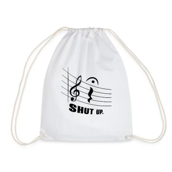 Fermata Compositeur de musique Écrivant un symbole musical - Sac de sport léger - blanc - Devant
