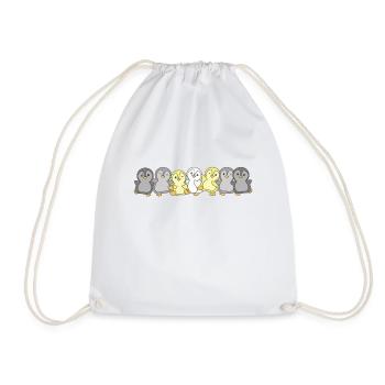 Demigender Flag Pride PINGOUIN MIGNON LGBTQ - Sac de sport léger - blanc - Devant