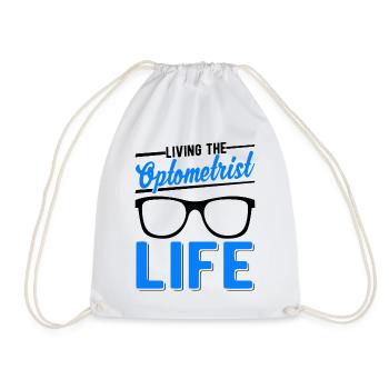 Living the Optometrist Life Optiker - Turnbeutel - Weiß - Vorne