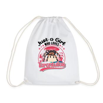 Tarantel Mädchen Tarantula Fille - Sac de sport léger - blanc - Devant