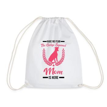 Galgo Espanol Mama Spanish Greyhound - Drawstring Bag - white - Front
