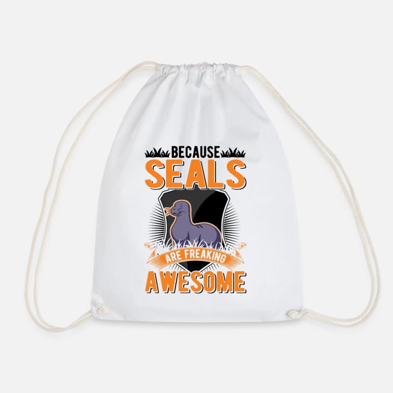 Because Seal are freaking awesome Robbe - Turnbeutel - Weiß